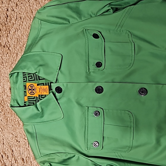 TORY BURCH GREEN JACKET    SIZE 8 - Picture 4 of 6